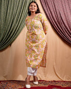 Pearl Floral Straight Kurti