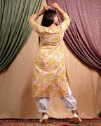 Pearl Floral Straight Maternity Kurti