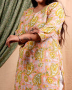 Pearl Floral Straight Kurti