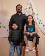 Ocean Black Glorious Father Kids Twinning