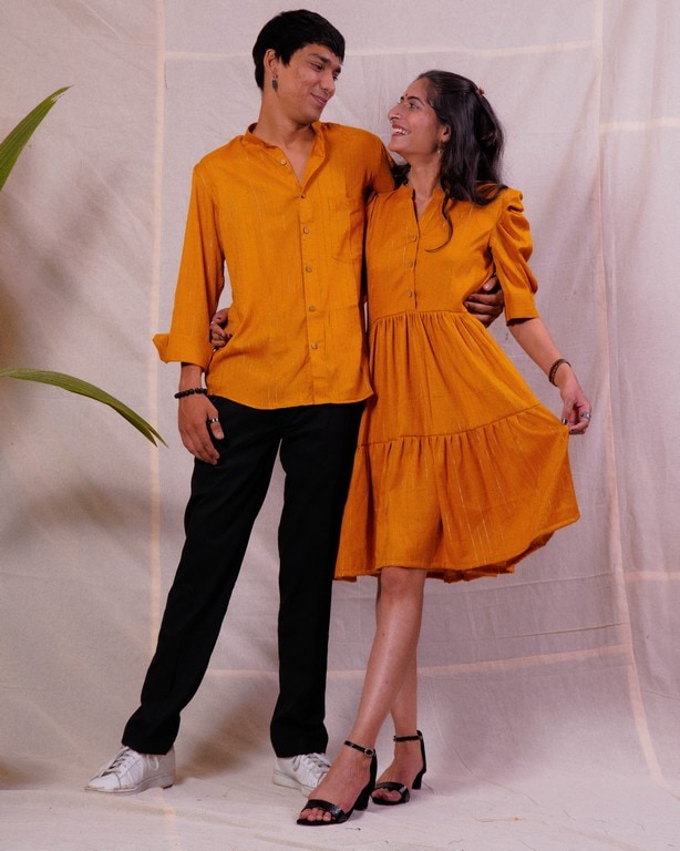 Starry Yellow Couple Set Secondary image