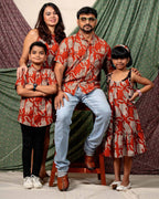 Red Kitty Halter Shift Family Set