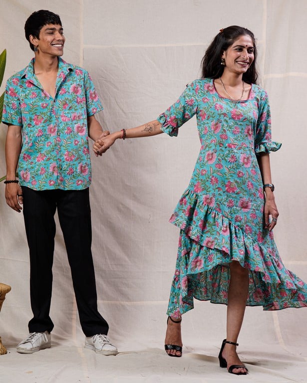 Aqua  Floral  Senorita Family