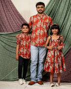 Red Kitty Halter Shift Family Set