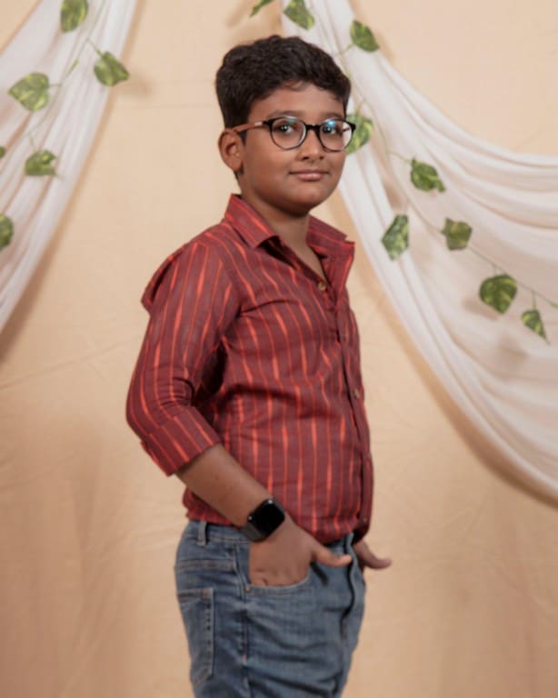 Beetroot Diverting Threads Boy Shirt