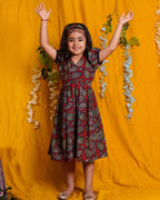 Berry Maroon Kid Dress