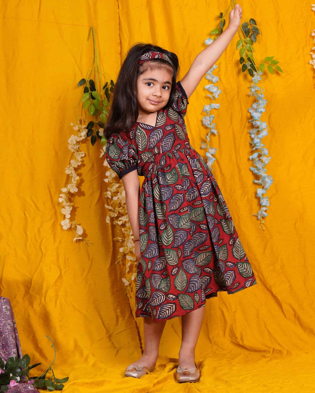 Berry Maroon Kid Dress