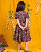 Berry Maroon Kid Dress