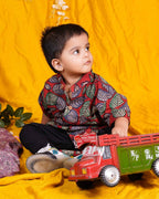 Berry Maroon Kids Shirt