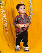 Berry Maroon Kids Shirt