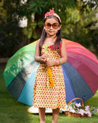 Spring Yellow Tiered Kid Dress