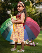Spring Yellow Tiered Kid Dress