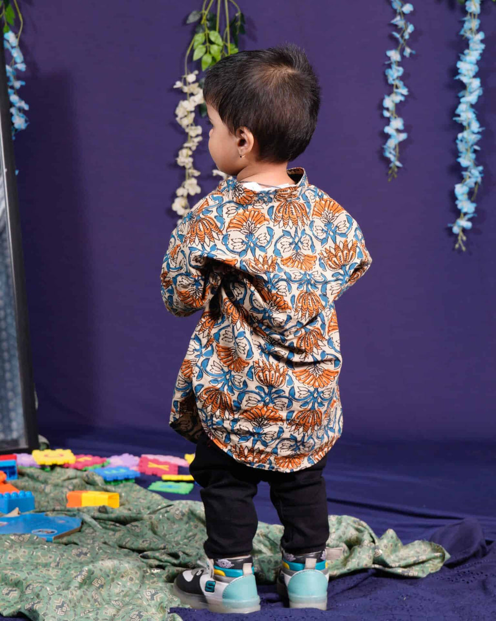 Caramel Floral Kids Shirt
