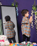 Caramel Floral Kids Shirt
