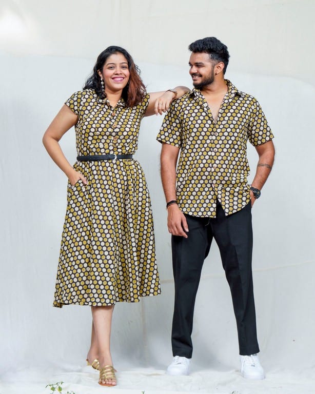 Archies Mustard Polka Family Set Main image