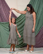 Black Striped Girl Dress