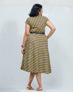 Archies Mustard Polka Dress