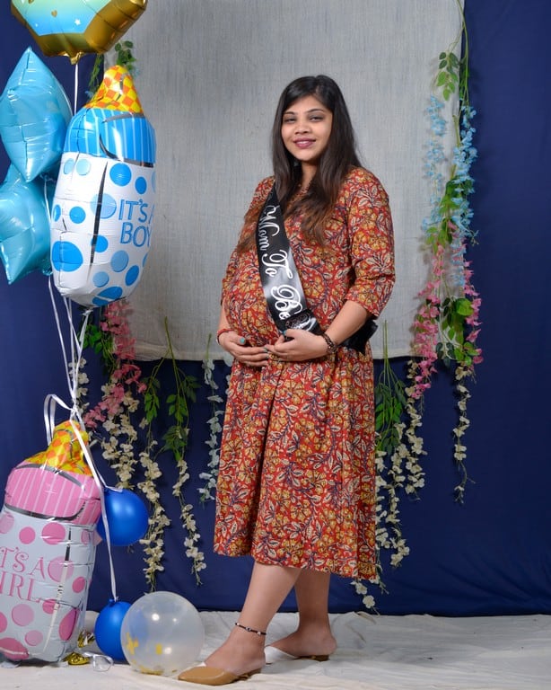 Red Floral Kiara Dawn Maternity Kurta