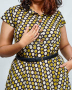 Archies Mustard Polka Couple Set