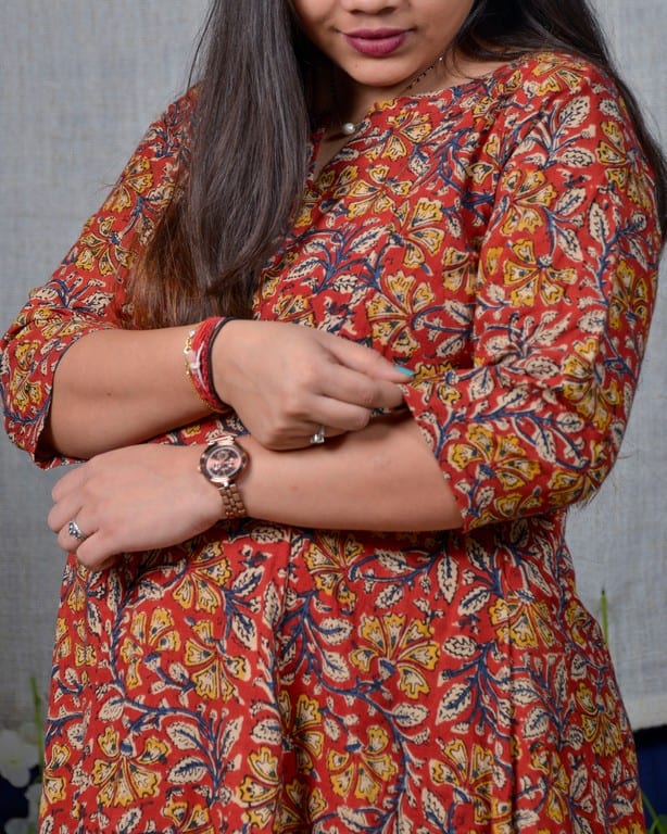 Red Floral Kiara Dawn Maternity Kurta