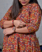 Red Floral Kiara Dawn Maternity Kurta