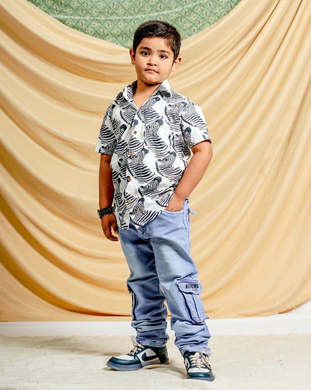 Zebra Print Kids Shirt Secondary image