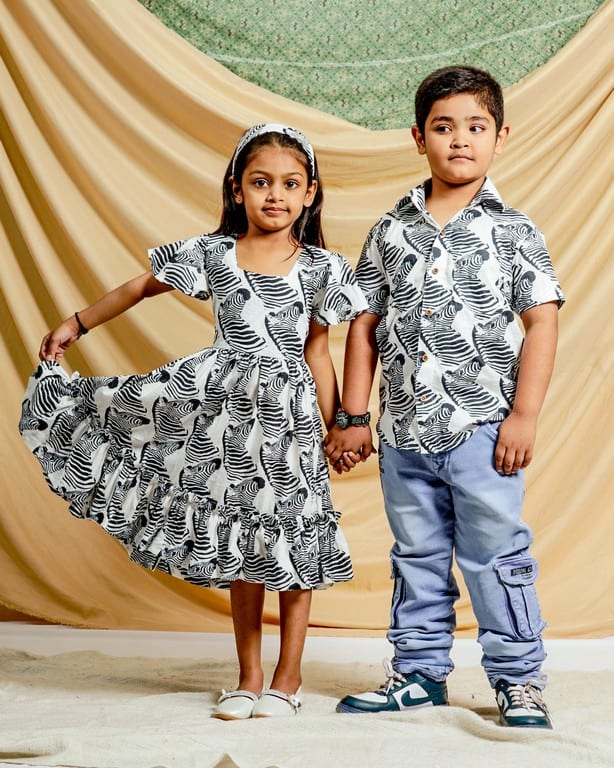 Zebra Print Midi Family Set
