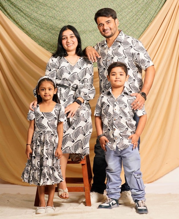 Zebra Print Midi Family Set