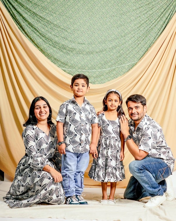 Zebra Print Midi Family Set
