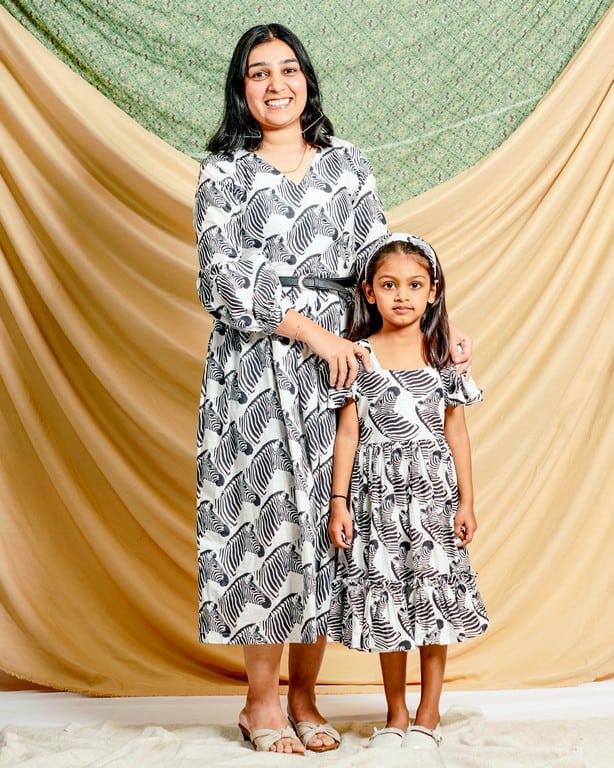 Zebra Print Mother Daughter Twinning Main image