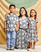 Zebra Print Mother Son Twinning
