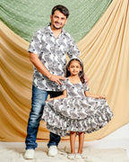 Zebra Print Father Daughter Twinning