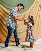 Zebra Print Father Daughter Twinning