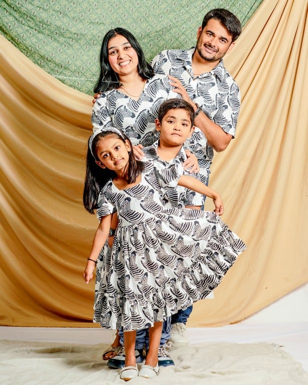 Zebra Print Midi Family Set