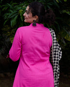 Fuchsia Pink Anarkali Kurta Set