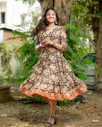 Queen black frill Dress