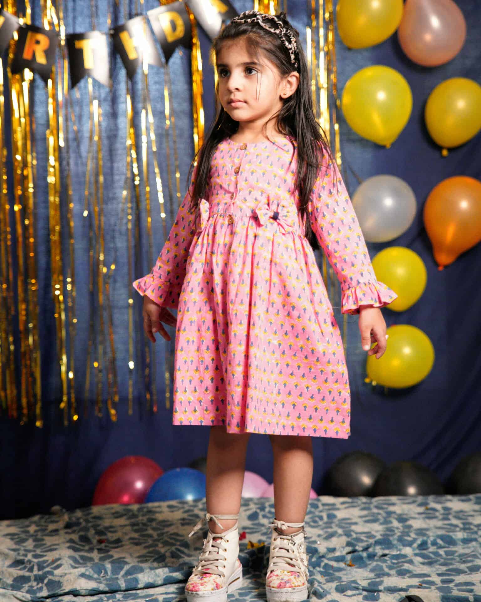 Spring Pink Kids Dress