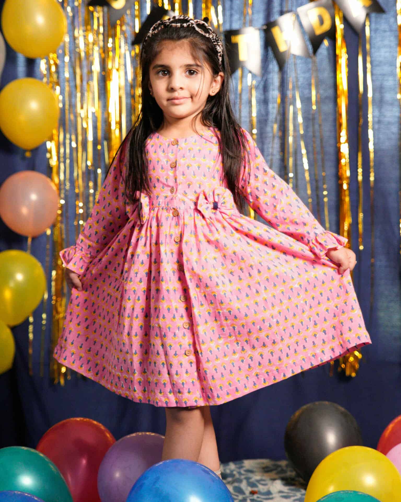 Spring Pink Kids Dress