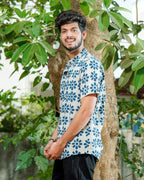 Indigo floral Shirt