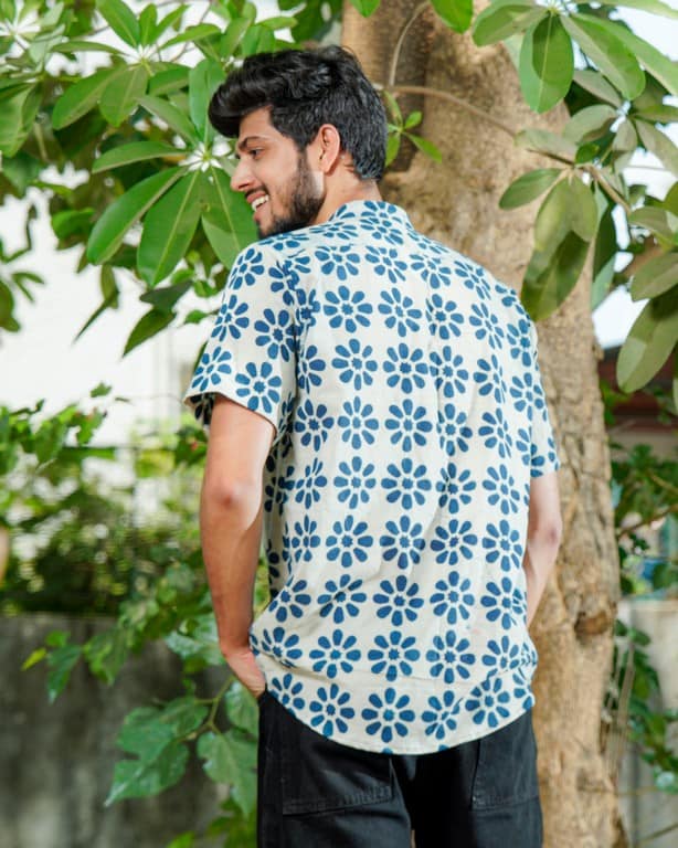 Indigo floral Shirt
