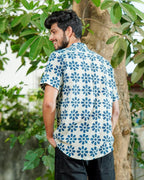 Indigo floral Shirt