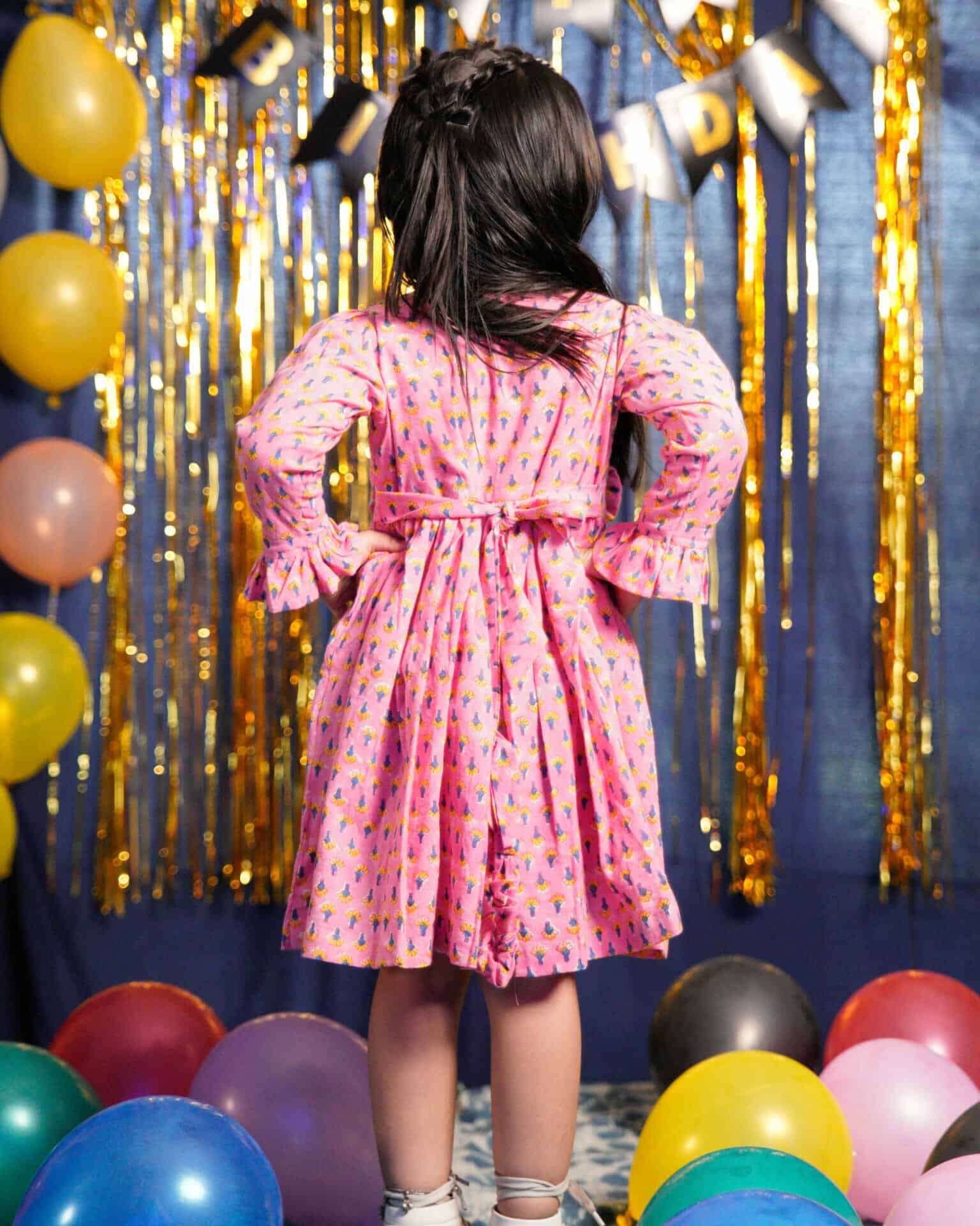 Spring Pink Kids Dress