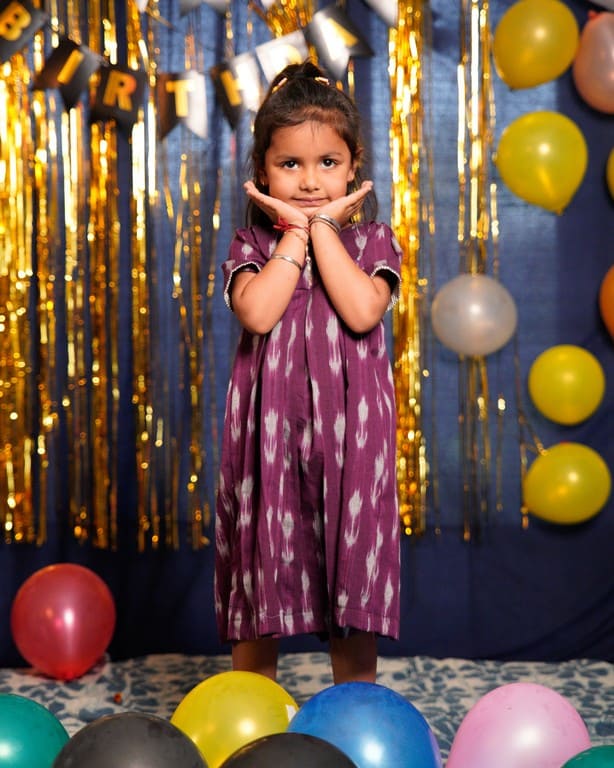 Purple Aster Kids dress