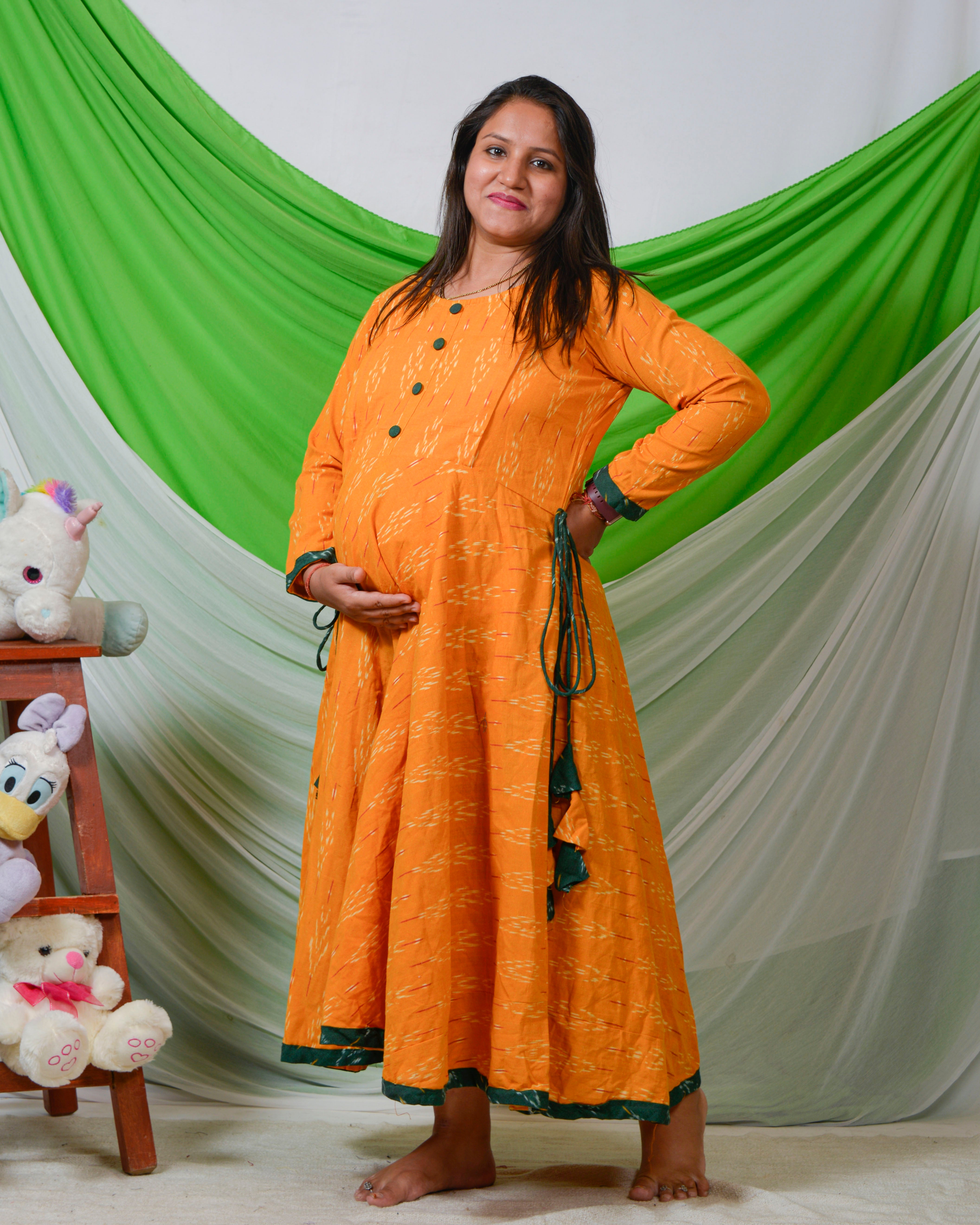 Canary Yellow Nursing Dress Main image
