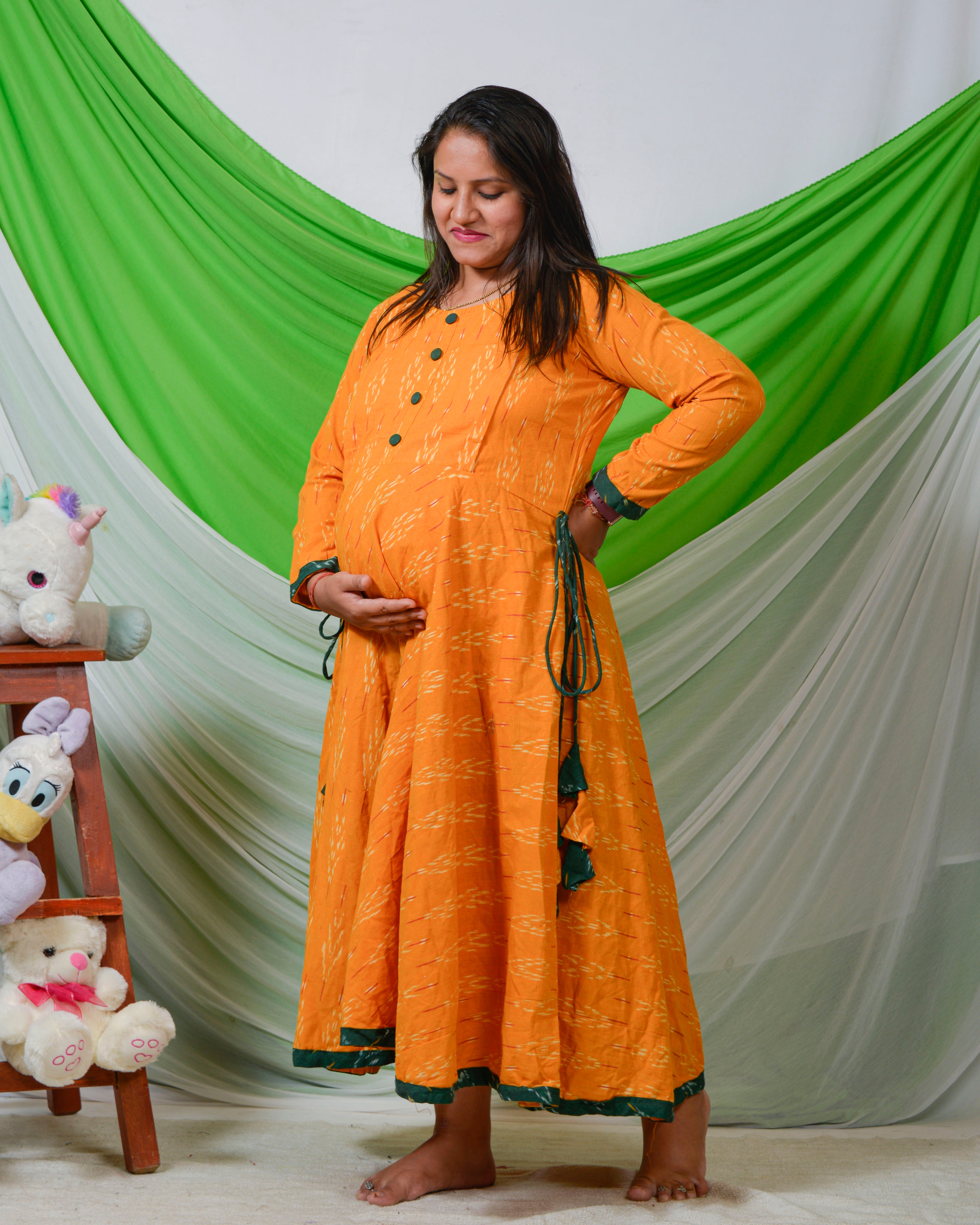 Canary Yellow Nursing Dress