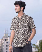 Black Aztec Anarkali Family Set