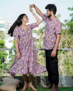 Leafing Lavender Couple Set