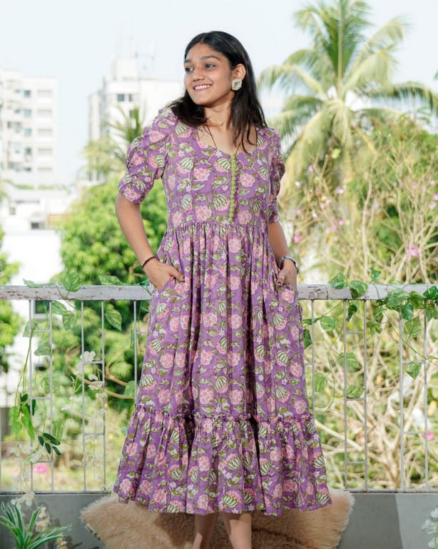 Leafing Lavender Dress