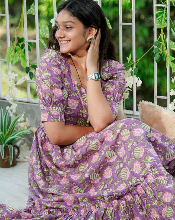 Leafing Lavender Dress