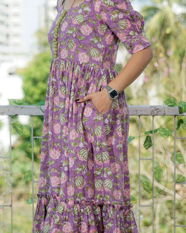 Leafing Lavender Dress